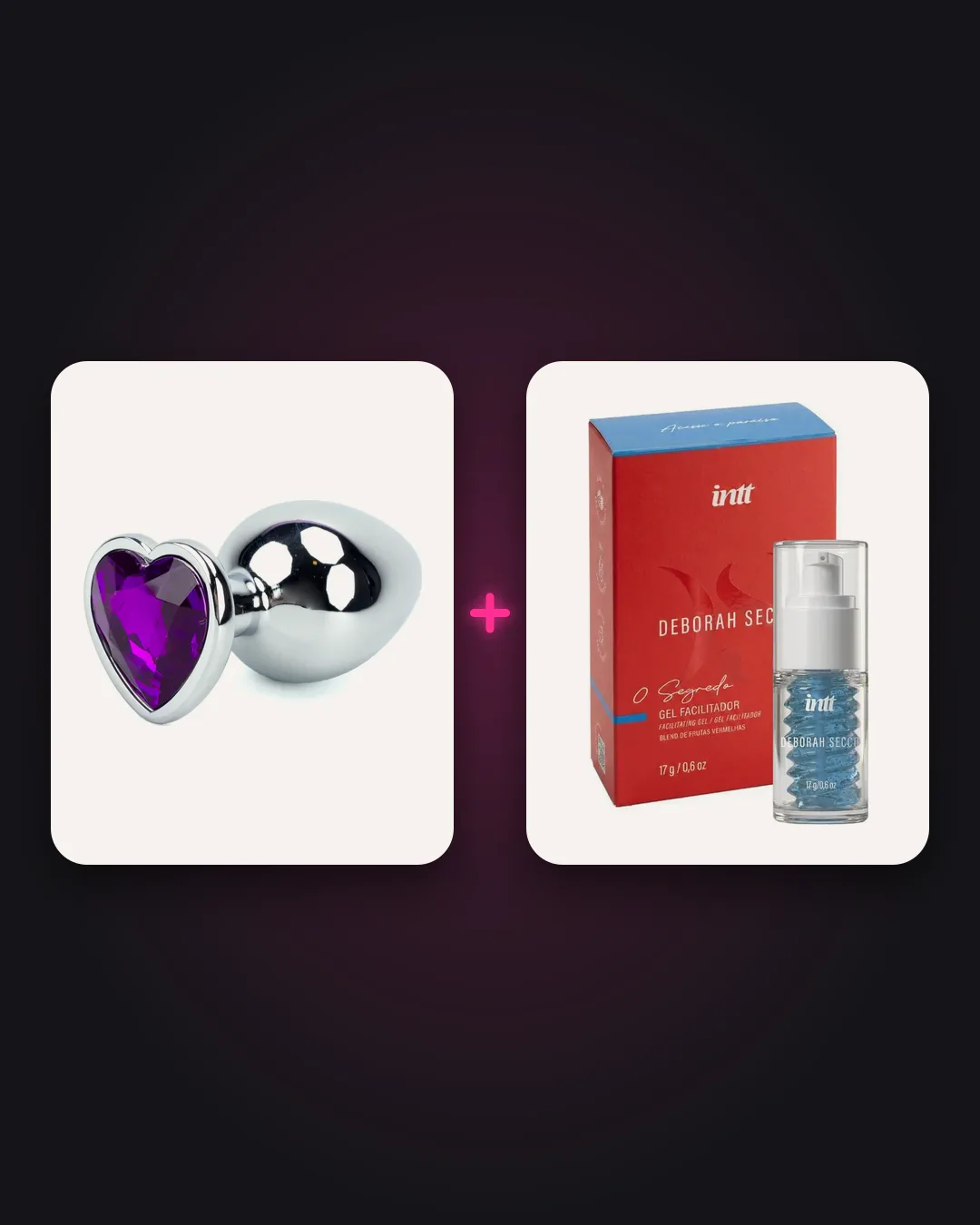 Kit Plug Coração + O Segredo