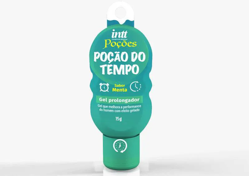 Poção do Tempo INTT - Gel Retardante Masculino Menta 15 g